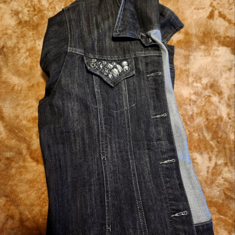 Plus size Ashley Stewart Denim Jacket - Picture 6 of 6